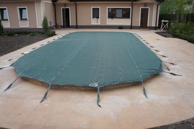Батутне накриття для басейну trampoline02 фото